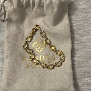 Kendra Scott Gold and Crystal Bracelet
